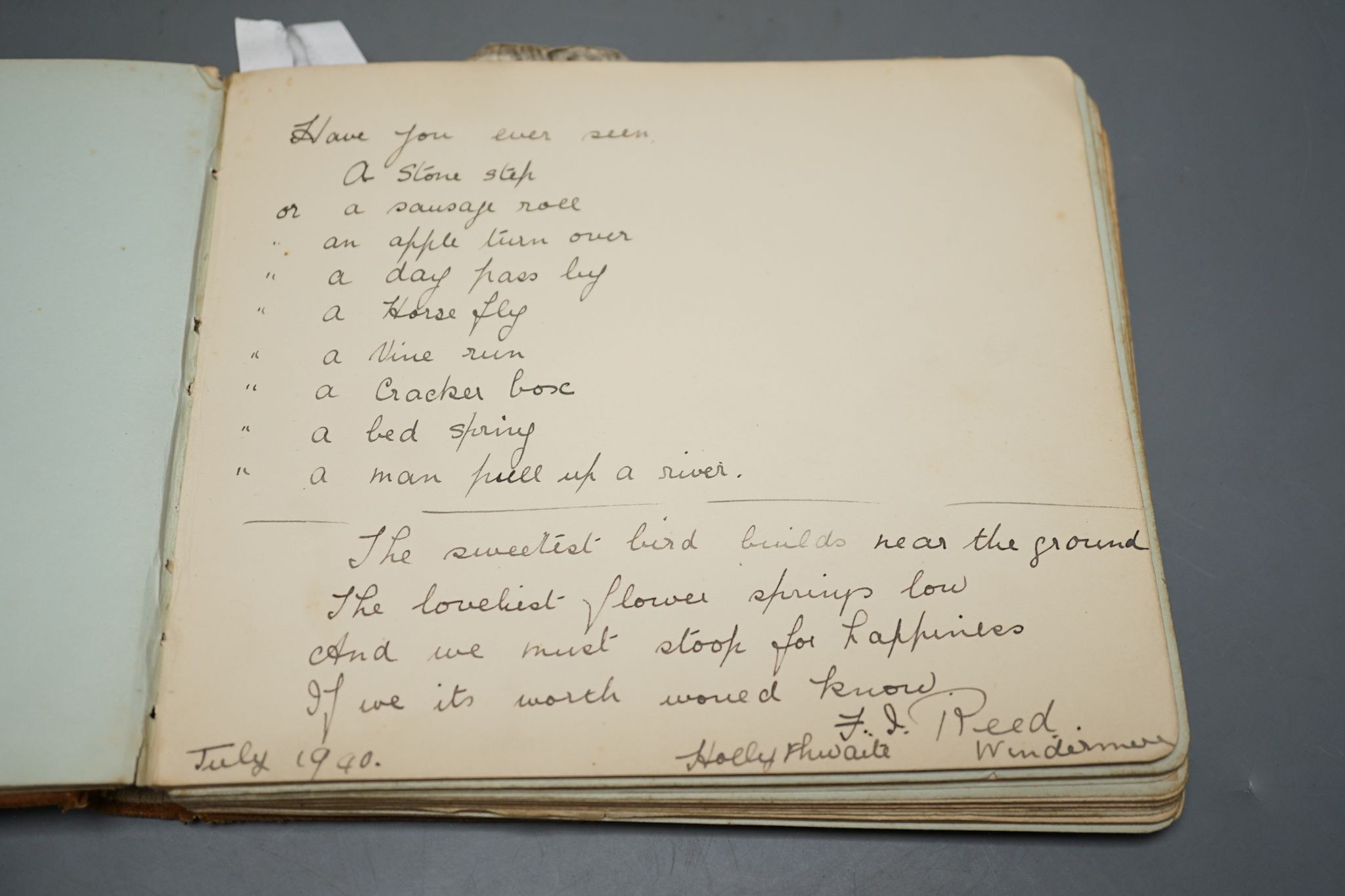 Churchill interest - a letter of correspondance from his private secretary R.D. Curtis dated 28th August 1947, an album of autographs including letter from admirality, 1939-1944.